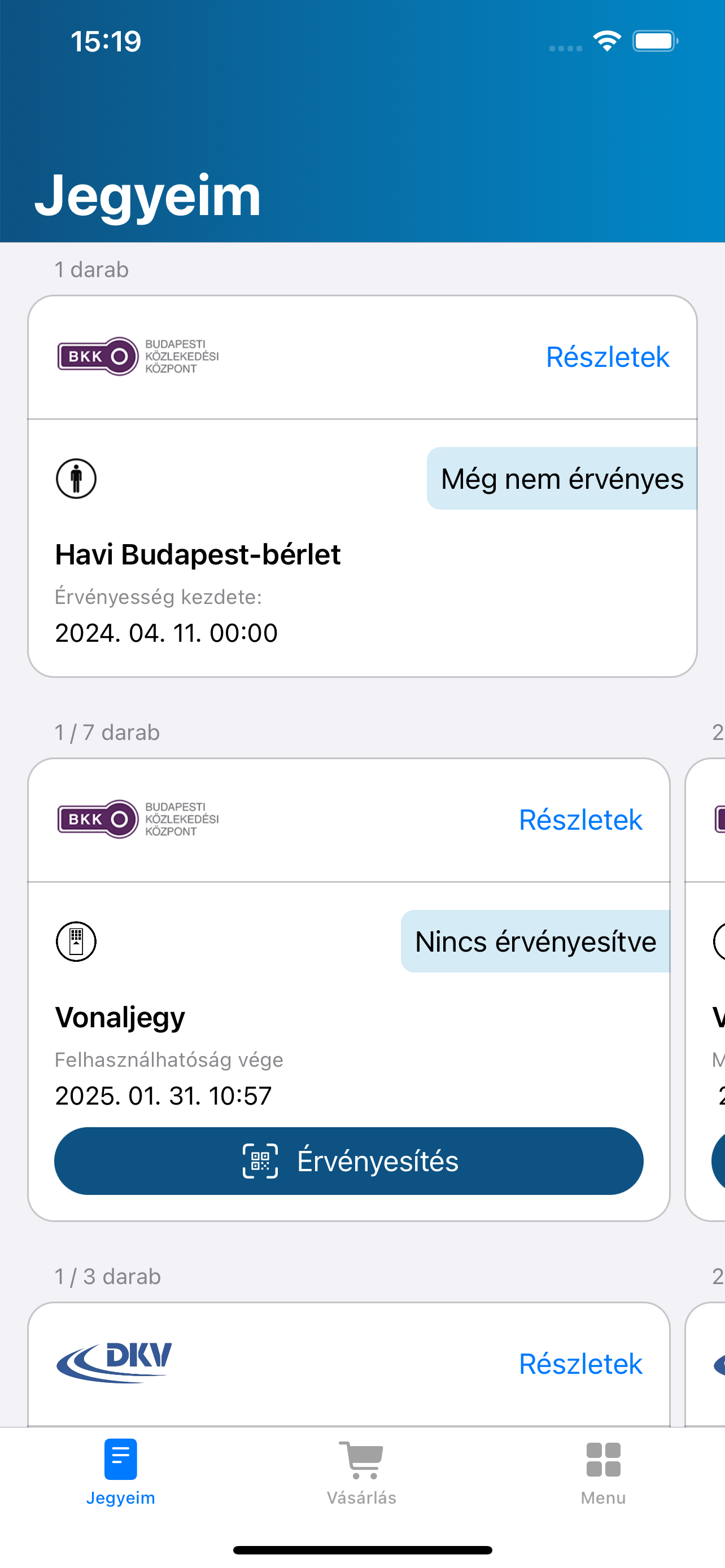 Közlekedési Mobiljegy