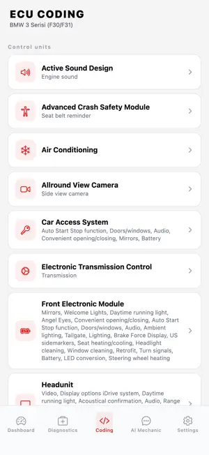 CarCoding: OBD2 Car Scanner screenshot 3