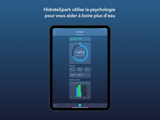 Screenshot #4 pour HidrateSpark Water Tracker