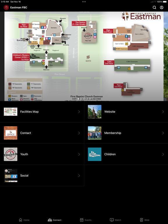 Eastman First Baptist iPad screenshot 2 - Education app
