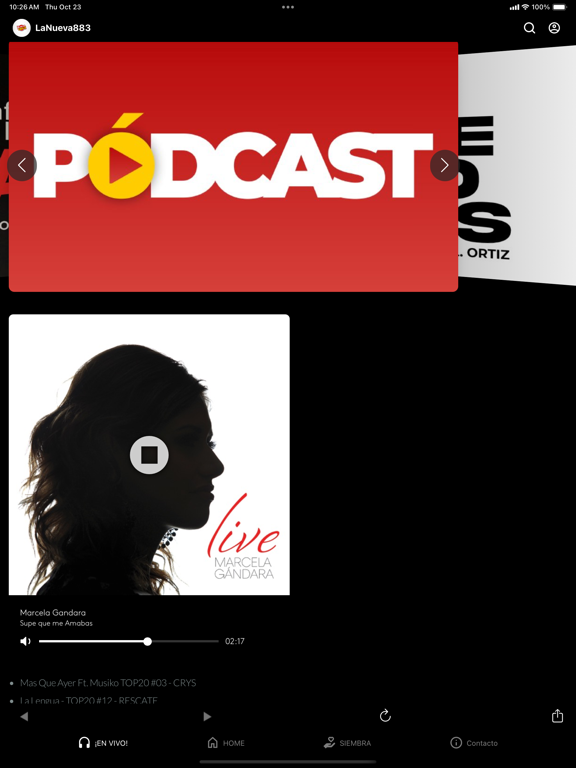 LaNueva883 iPad screenshot 1 - Lifestyle app