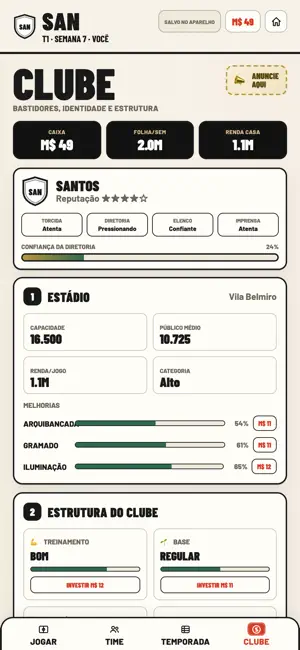 Goleada: Futebol Carreira screenshot 4
