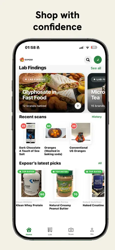 Exposr - Food Product Scanner screenshot 5 of 5