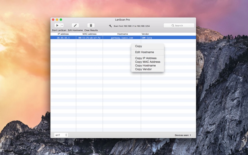 LanScan for Business Screenshot