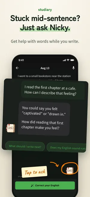 Studiary: AI English Diary screenshot 3
