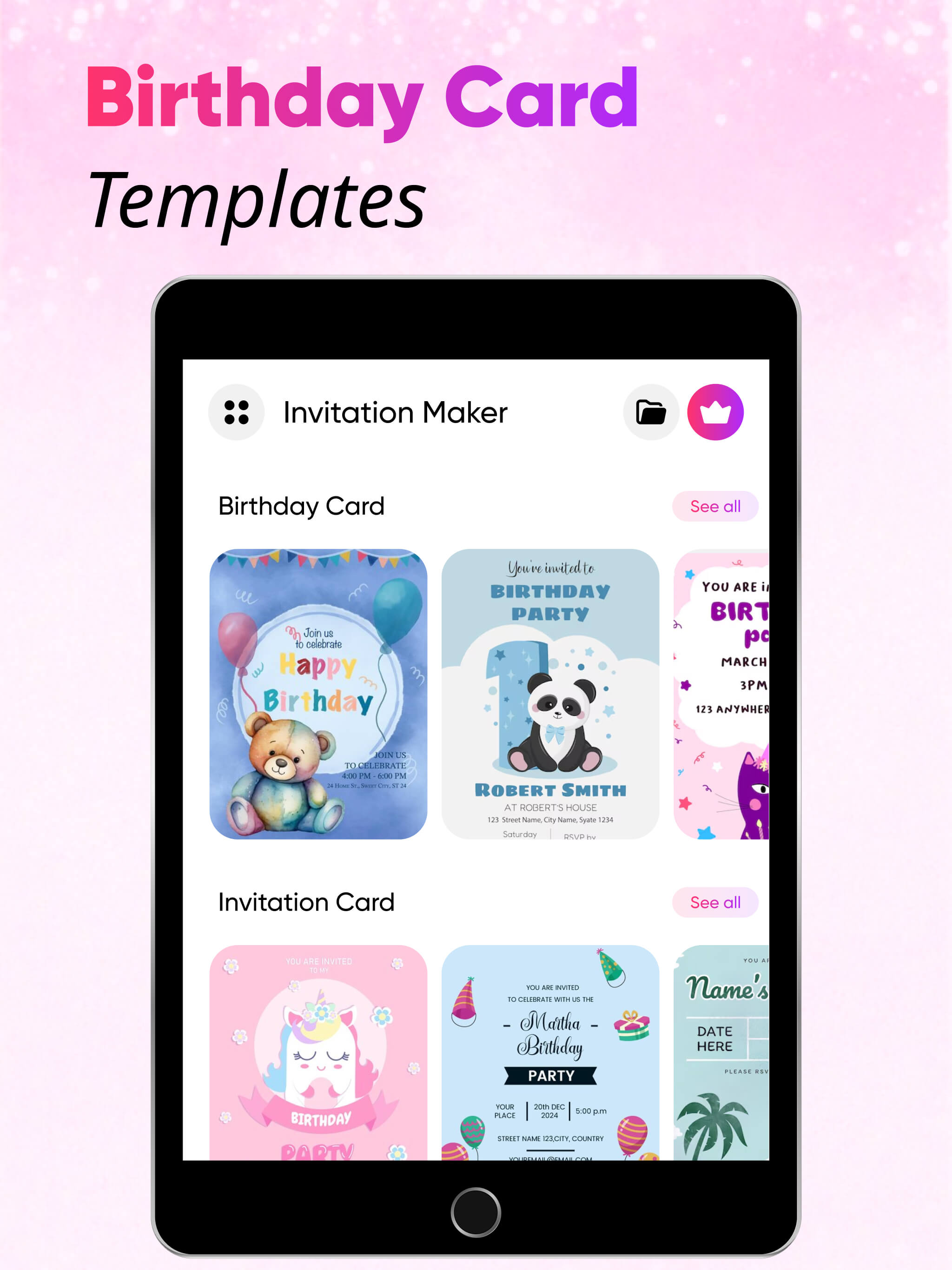 Birthday Greeting Card Creator
