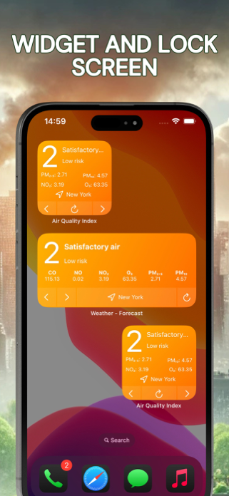 Pollution • Pollen • Widget Screenshot 3 of 8