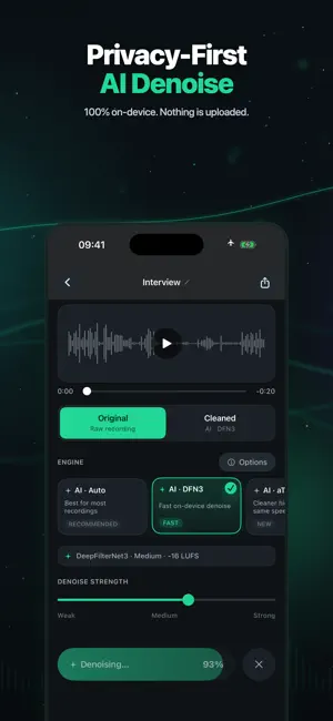Denoise: AI Noise Remover screenshot 3