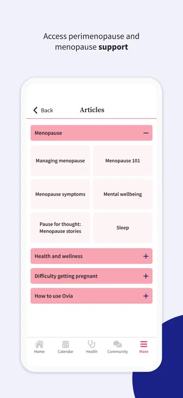 Ovia Cycle & Pregnancy Tracker screenshot 6 of 8