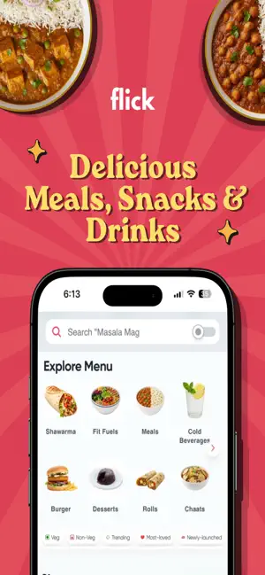 flick - Instant food delivery screenshot 2