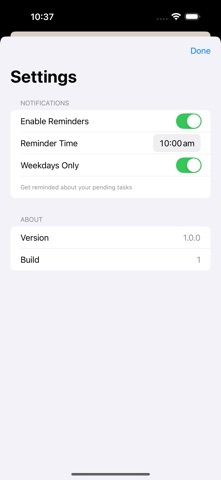 Productiver To Do List screenshot