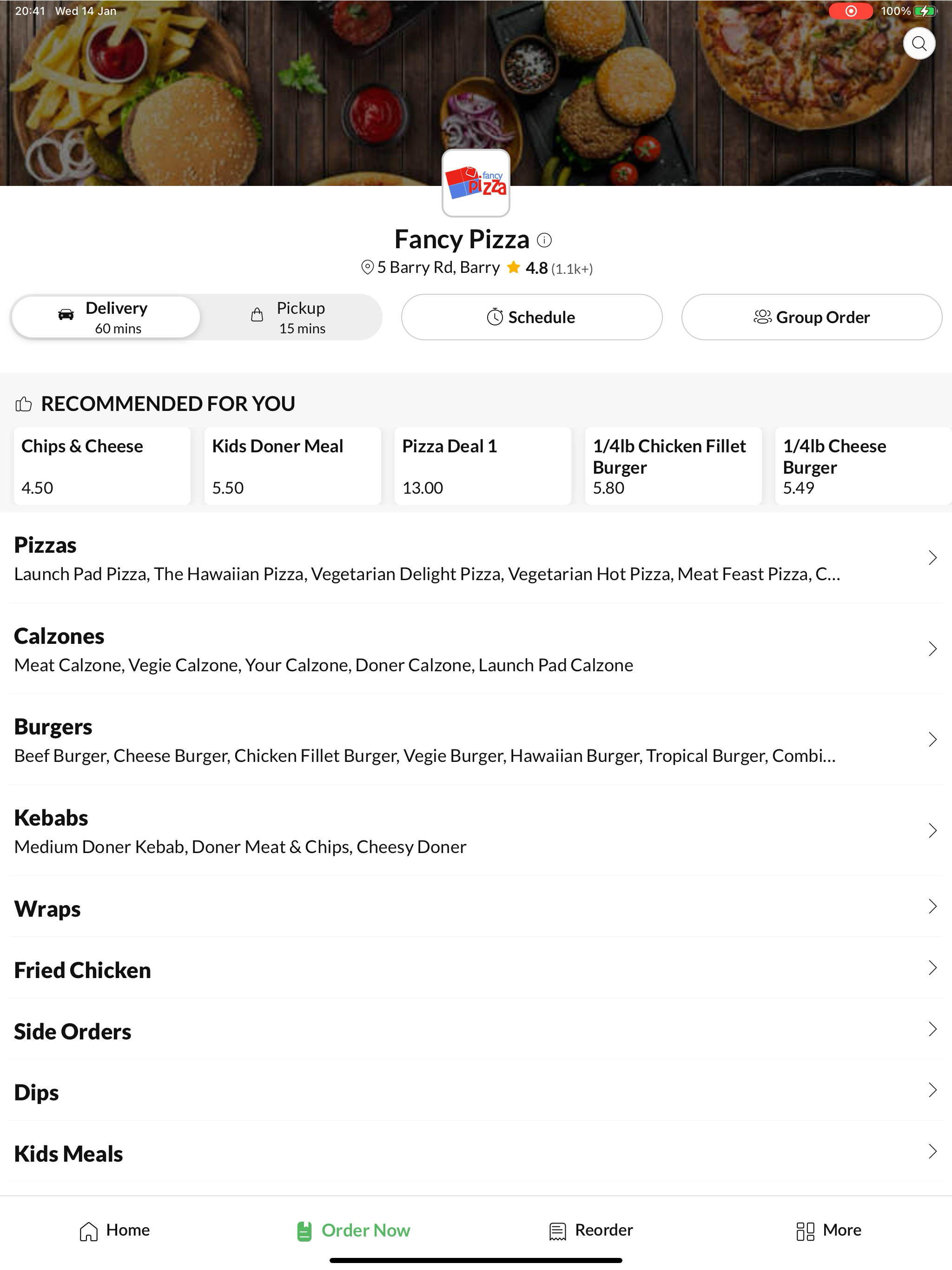 Fancy Pizza Barry screenshot 6