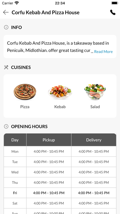 Corfu Kebab And Pizza House Screenshot