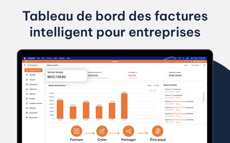 Screenshot #2 pour facture et devis - InvoiceAir