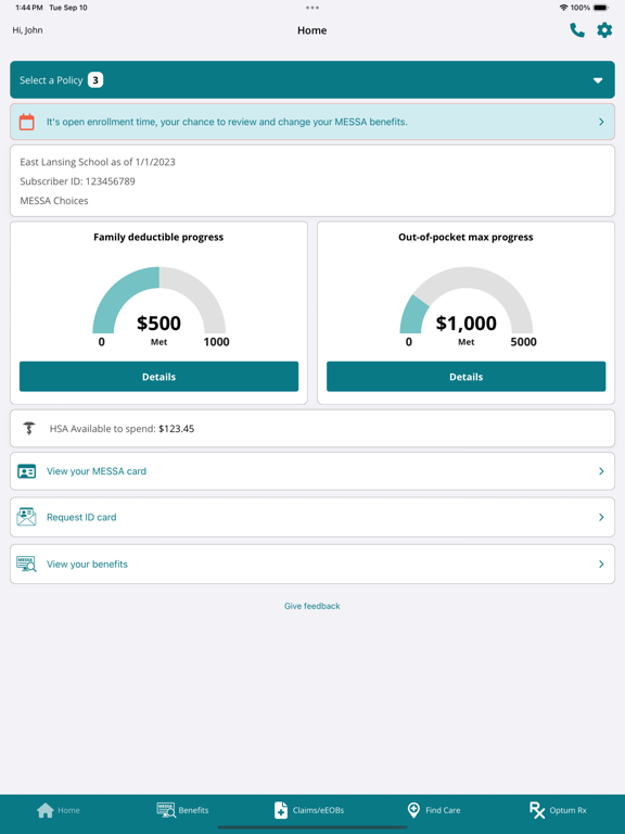 MESSA iPad screenshot 1 - Medical app