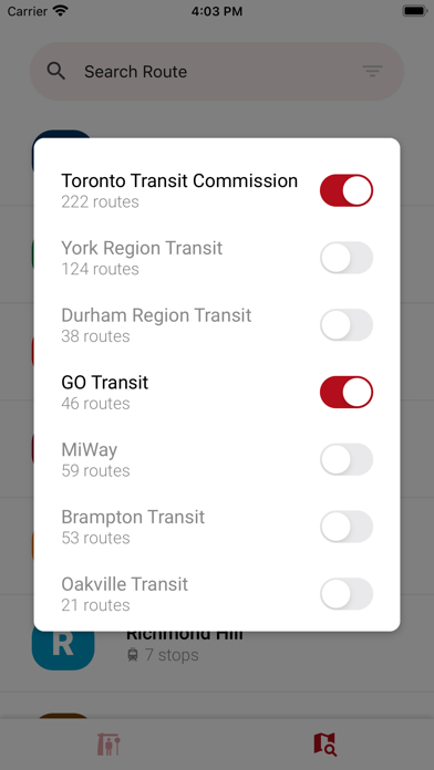 Toronto Transit (TTC, GTA, GO) Screenshot