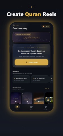 AyahReel: Quran Video Maker iPhone screenshot