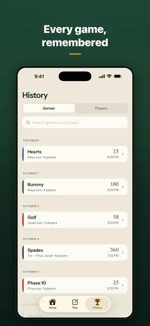 ScoreKeep Pro — Scorecards screenshot 2