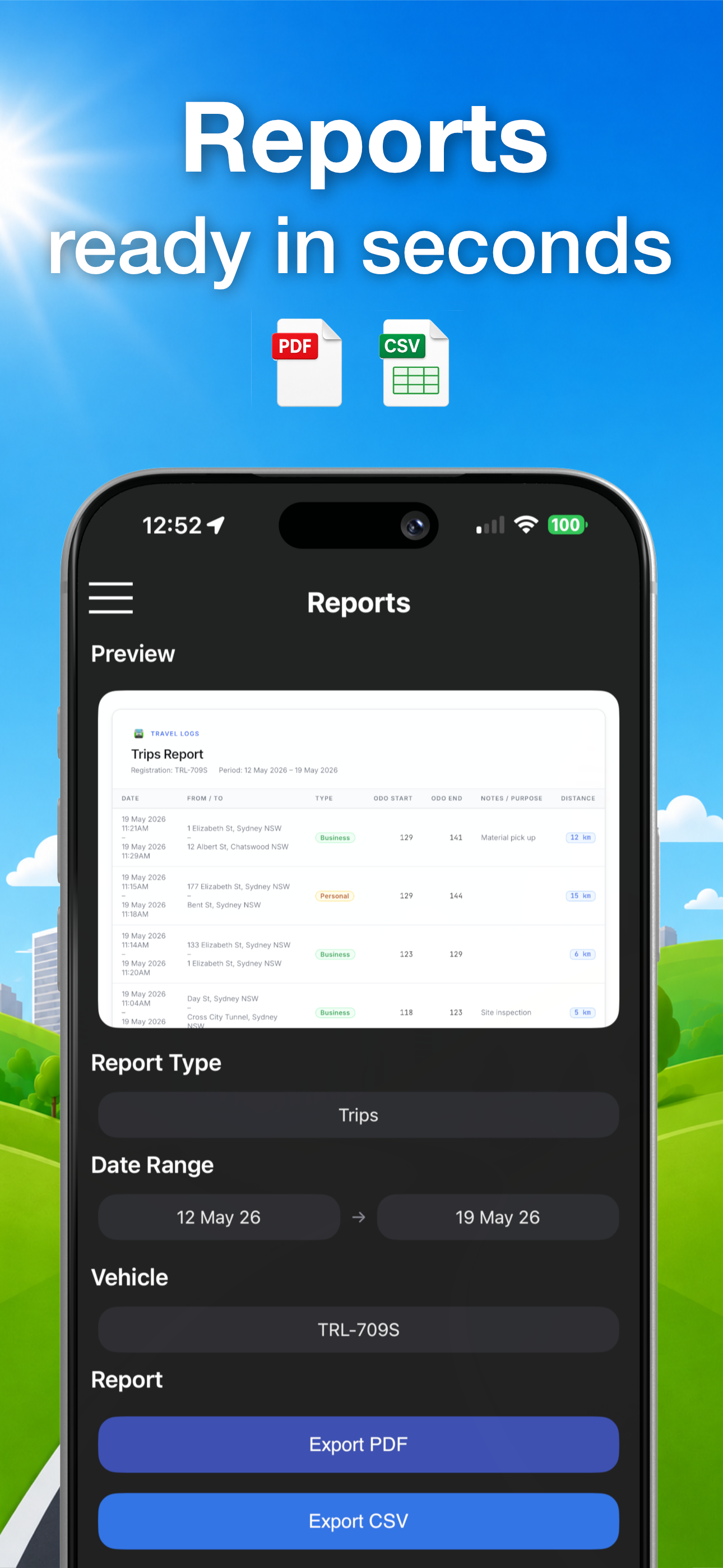 Travel Logs - Vehicle Logbook screenshot 3