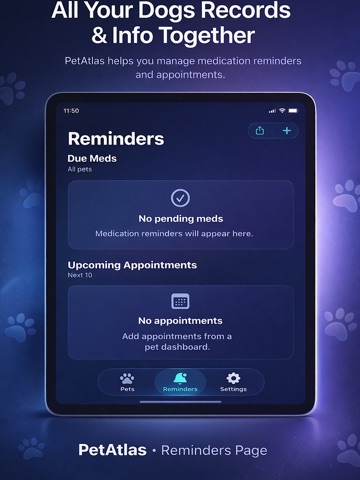 PetAtlas iPad screenshot