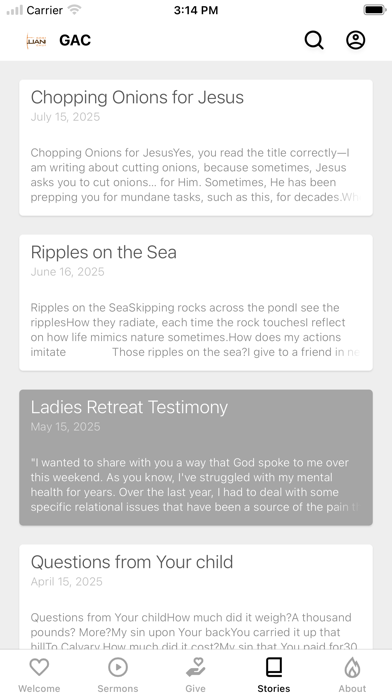Gospel Alliance Church Screenshot