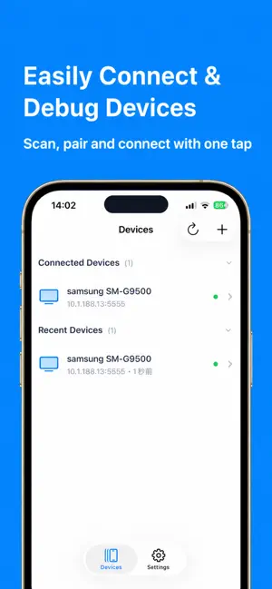 DevMate - Connect & Debug iPhone screenshot 1