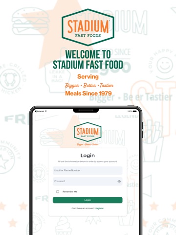 Stadium Fast Foods iPad screenshot 1