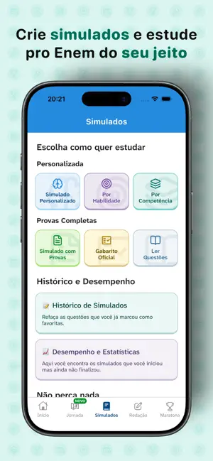 Enem 2026 Questões e Simulados screenshot 3