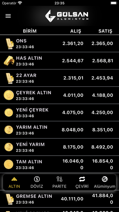 Gülsan Alüminyum Screenshot