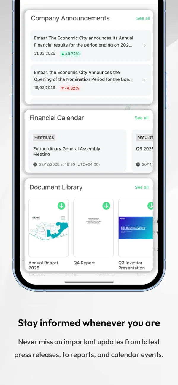 Screenshot #2 pour KAEC Investor Relations