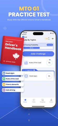 G1 Practice Tests Ontario 2026 Screenshot 2 of 9