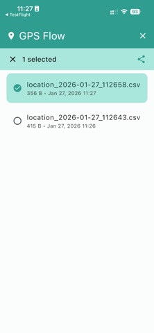 GPS Flow screenshot