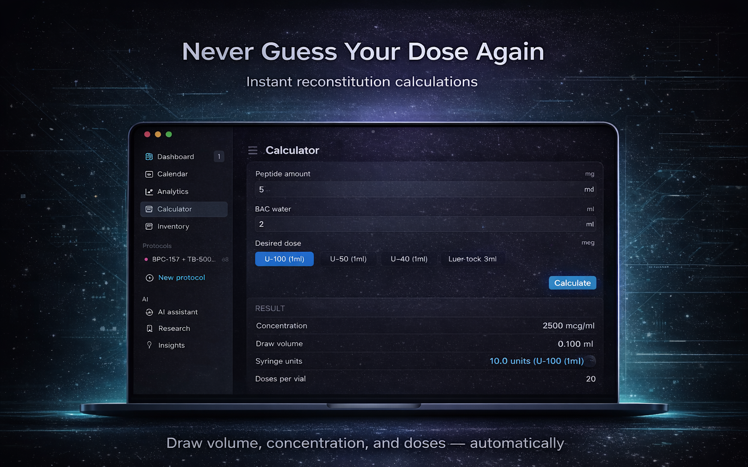 PeptideLog: Peptide Tracker screenshot 7