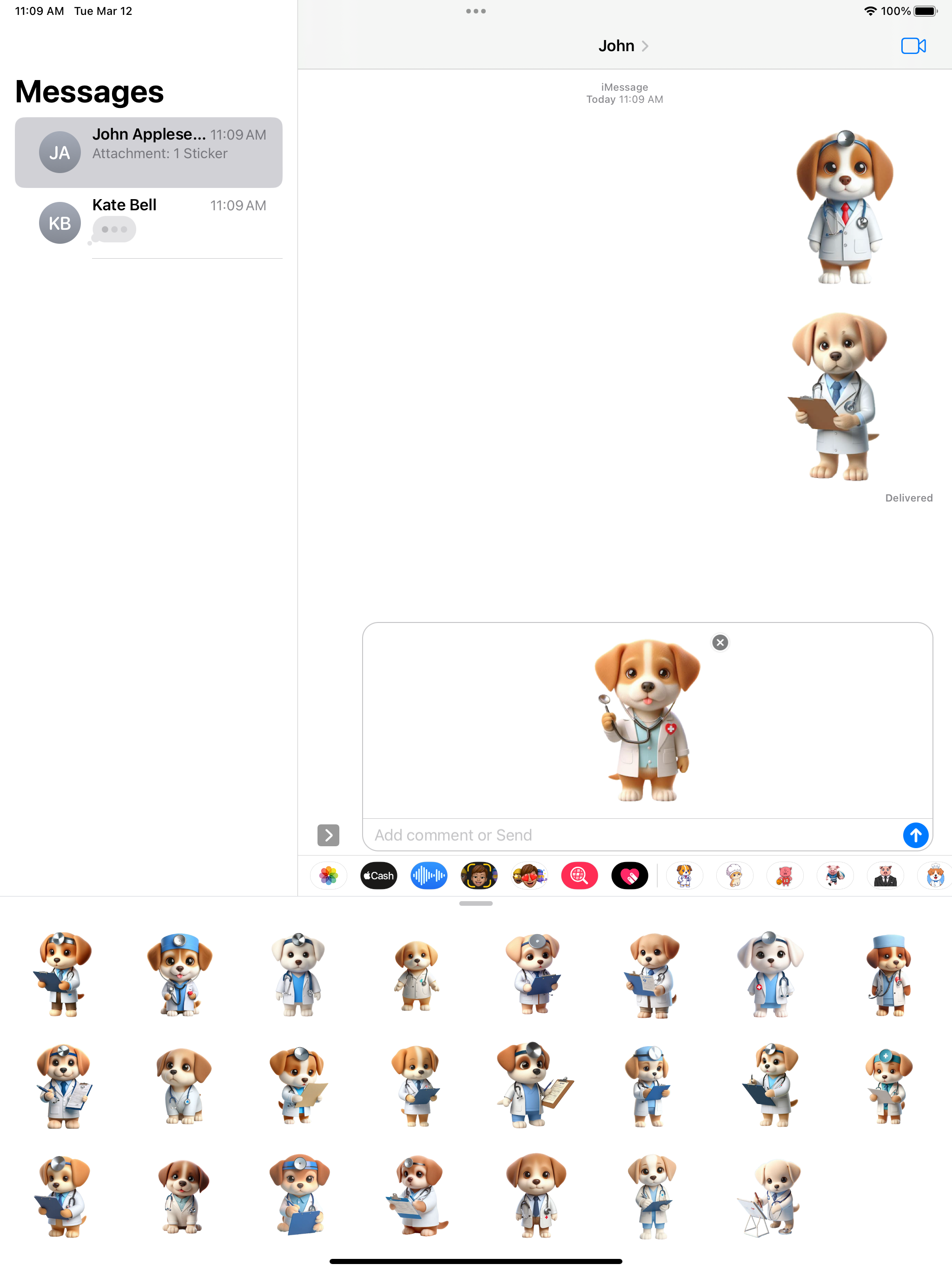 Puppy Doctor Stickers