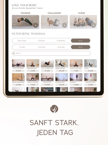 DAYLY - Pilates, Yoga & Mind iPad screenshot