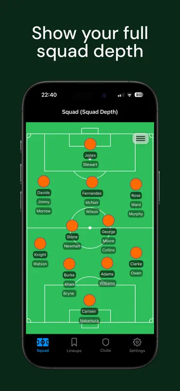 Squad11: Football Lineup Maker screenshot 5 of 7