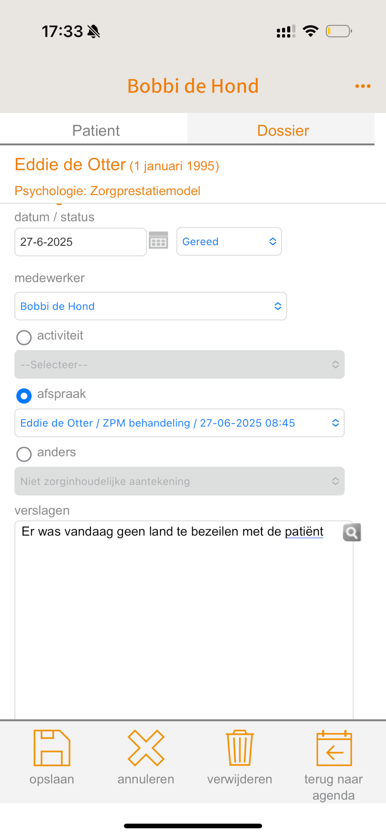 ZorgAdmin App