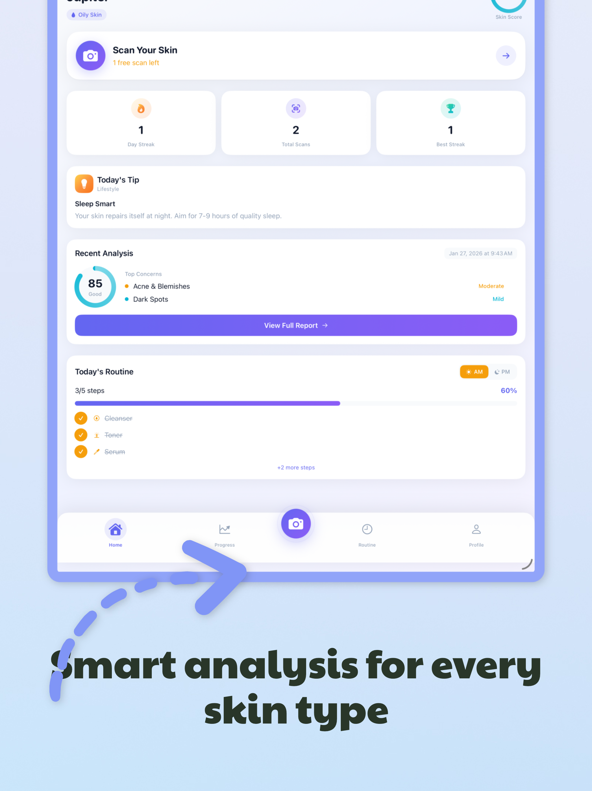 SkinClearAI - Skin Analysis