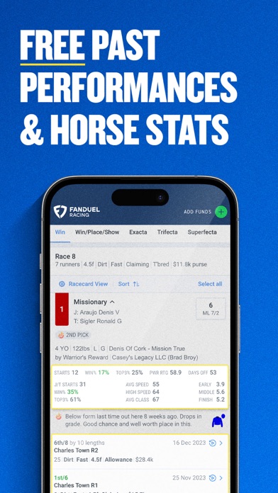 FanDuel Racing - Bet on Horses Screenshot