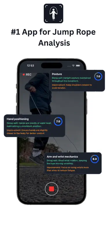 JumpForm - Jump Rope Analyser screenshot 1 of 4