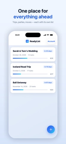 ReadyList: Shared Checklists Screenshot 1 of 5