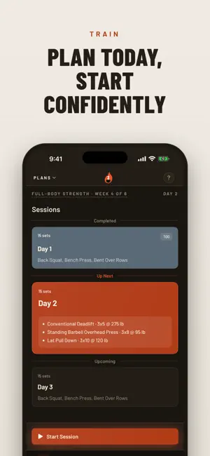TrainReview: Workout Planner screenshot 1