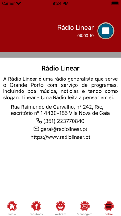 Rádio Linear Screenshot
