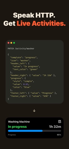 Aivi: Live Activities over API screenshot