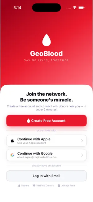 Geoblood - Blood Donation screenshot 1
