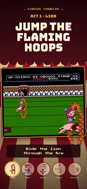 Circus Charlie: Arcade screenshot 1