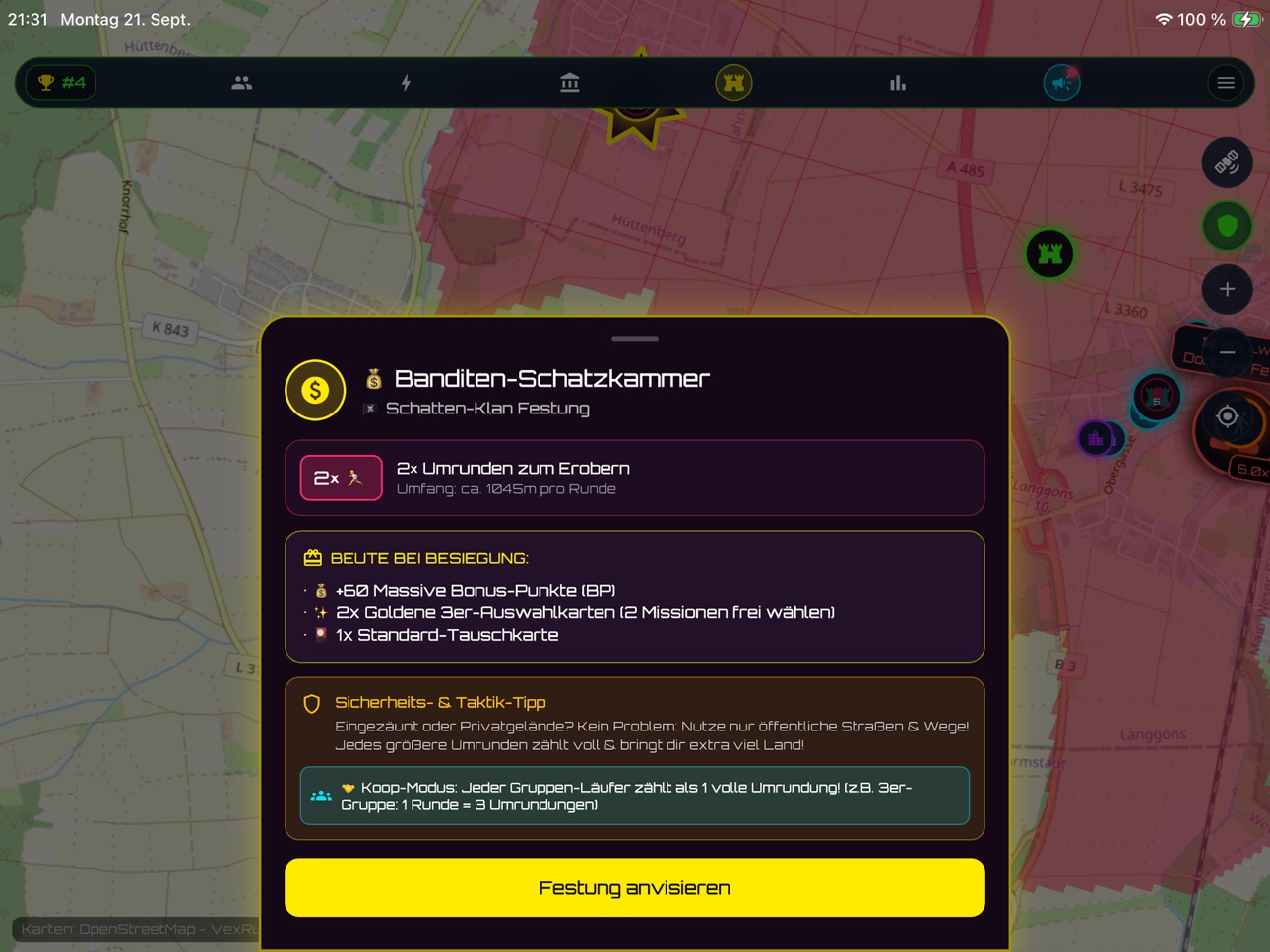 Screenshot 7 of VexRun & Bike: GPS Zone Battle