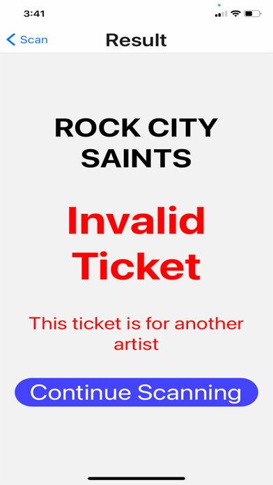 Screenshot #1 pour Gig Alliance Scanner