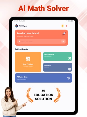 Question AI - Math Solver App iPad screenshot