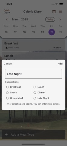 Calorie Diary: Diet Tracker Screenshot 2 of 7